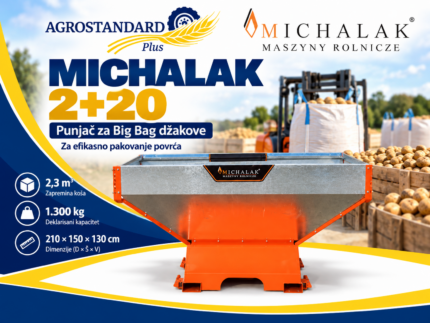 Michalak 2+20 punjač za Big Bag džakove za povrće sa ručnim kliznim zasunom