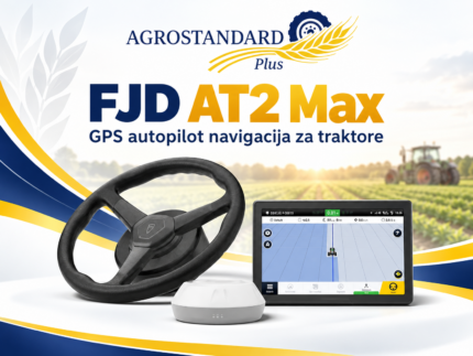 FJD AT2 Max GPS autopilot navigacija za traktore sa ekranom, volanom i GNSS antenom